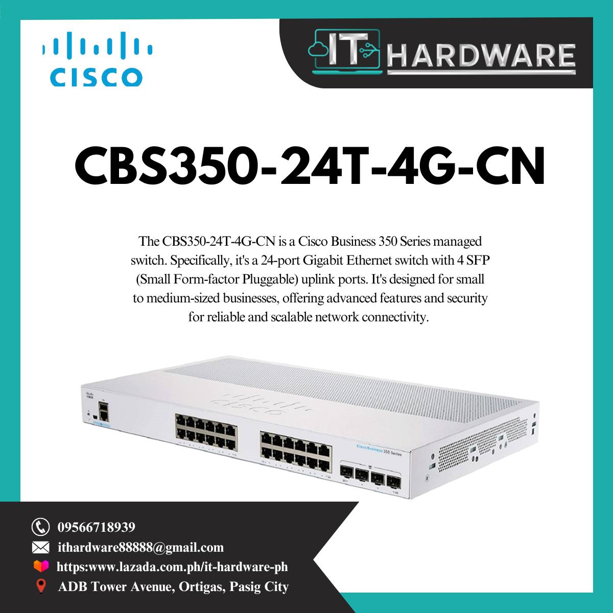 ????? ??????-???-??-?? The CBS350-24T-4G-CN is a 