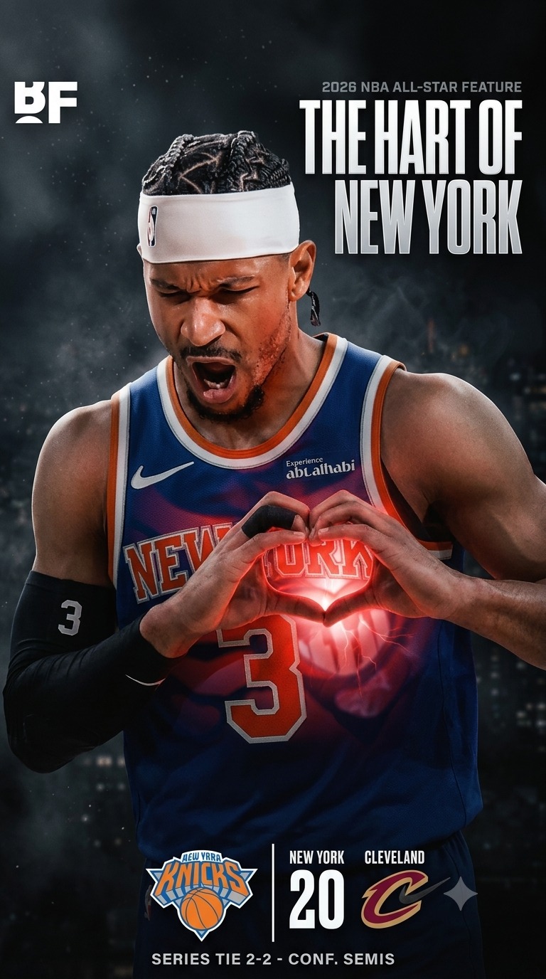 Josh Hart shows Mets spirit with logo braids