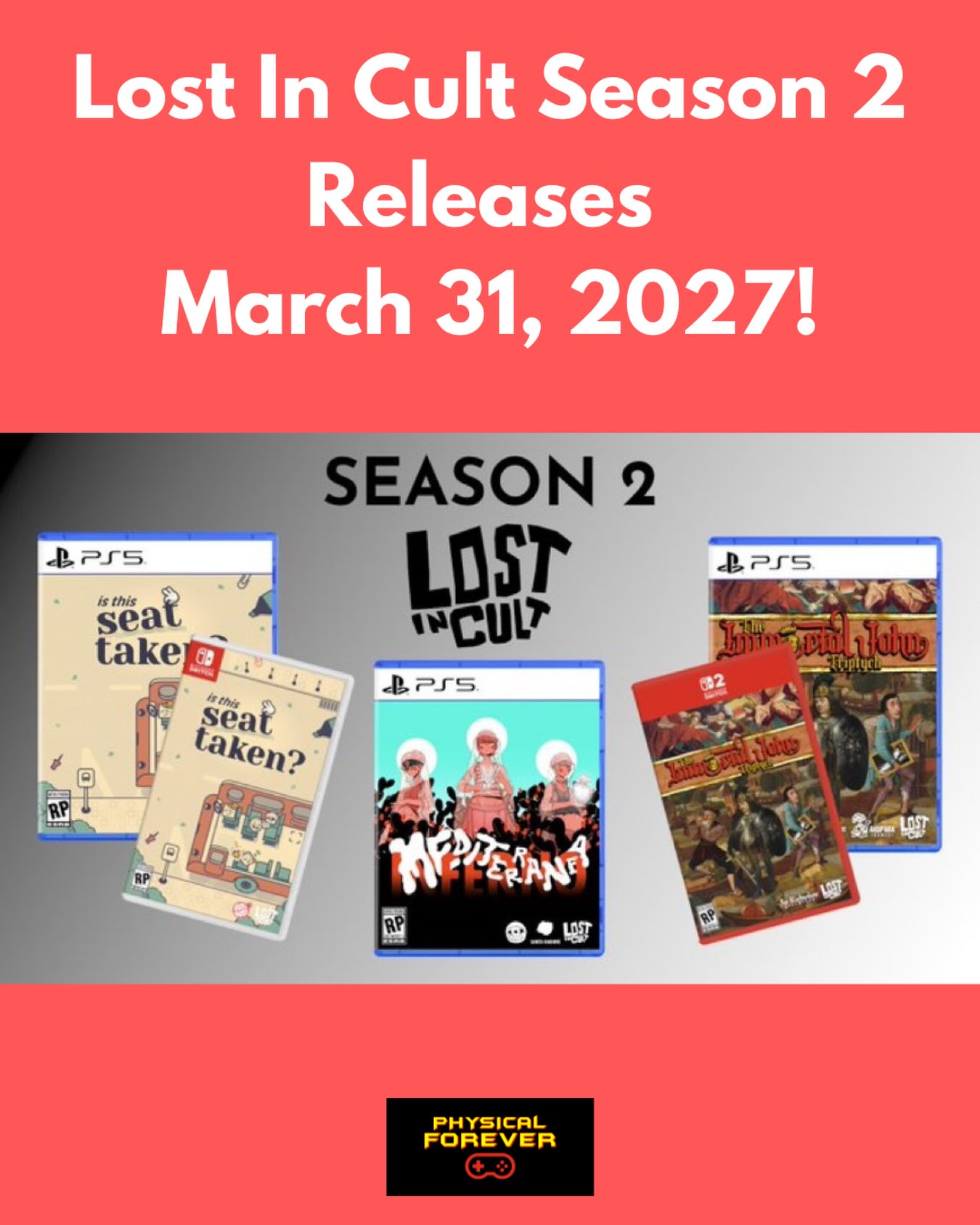 ⚠️ LOST IN CULT SEASON 2 is coming on March 31, 2027 to