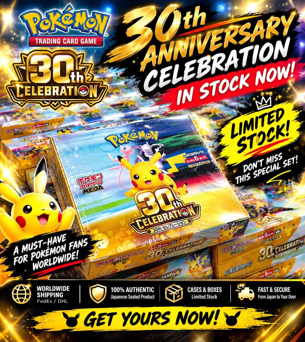 ⚡ Pokémon TCG 30th Anniversary Box ⚡