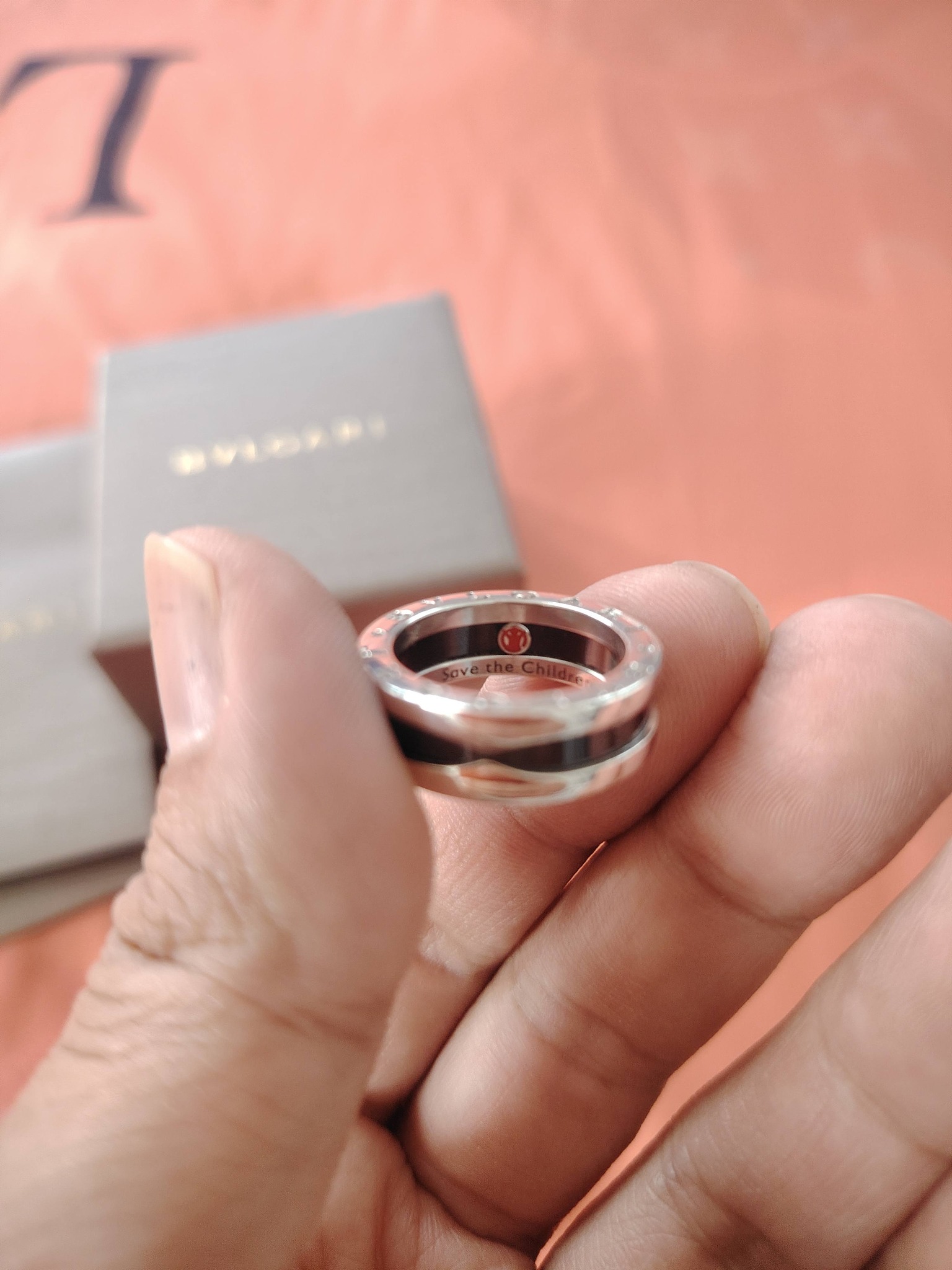 Bvlgari save the children ring Brand new condition size 52 Full 