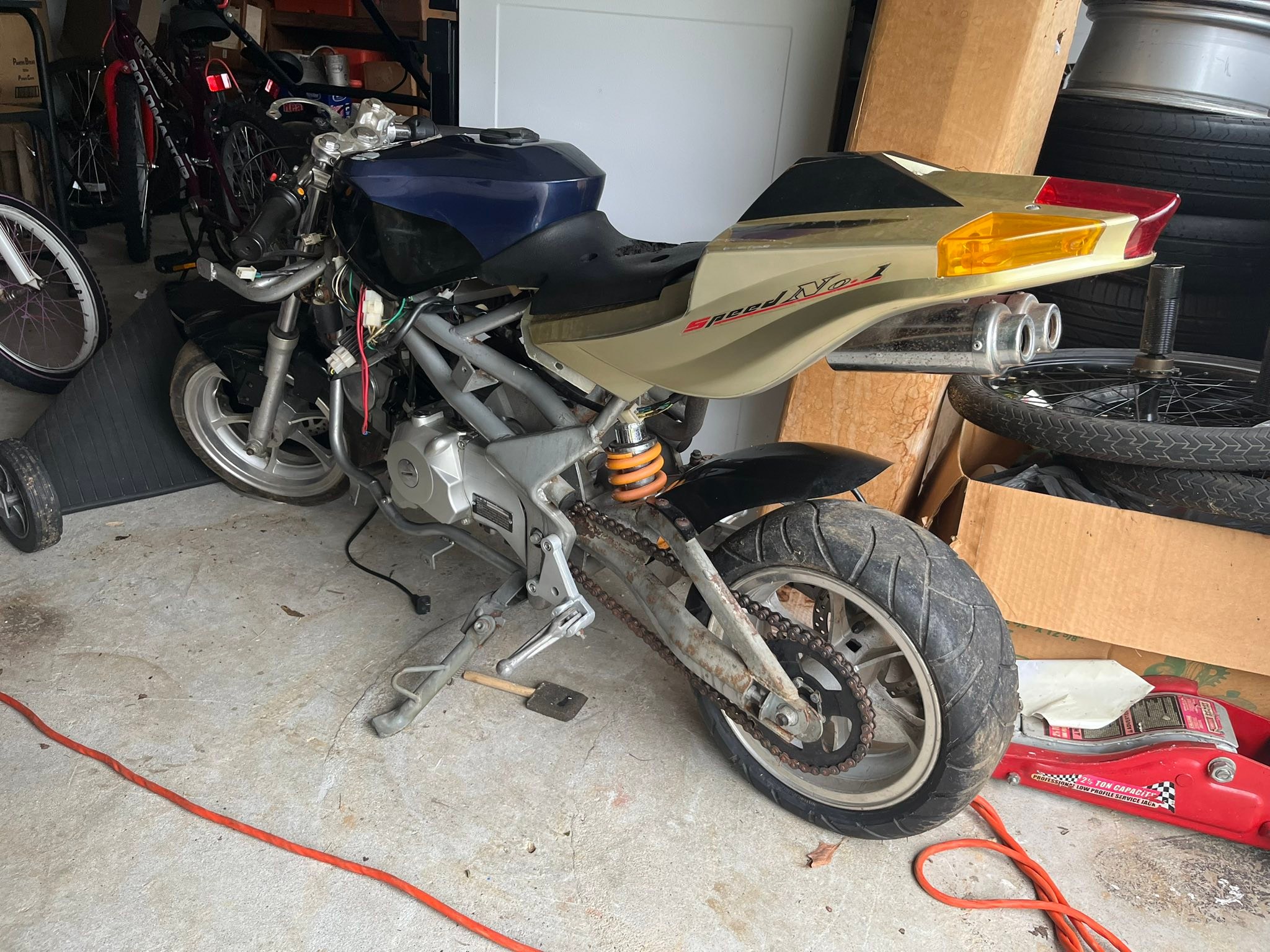 What parts are available for '07 auto 110cc mini bike?