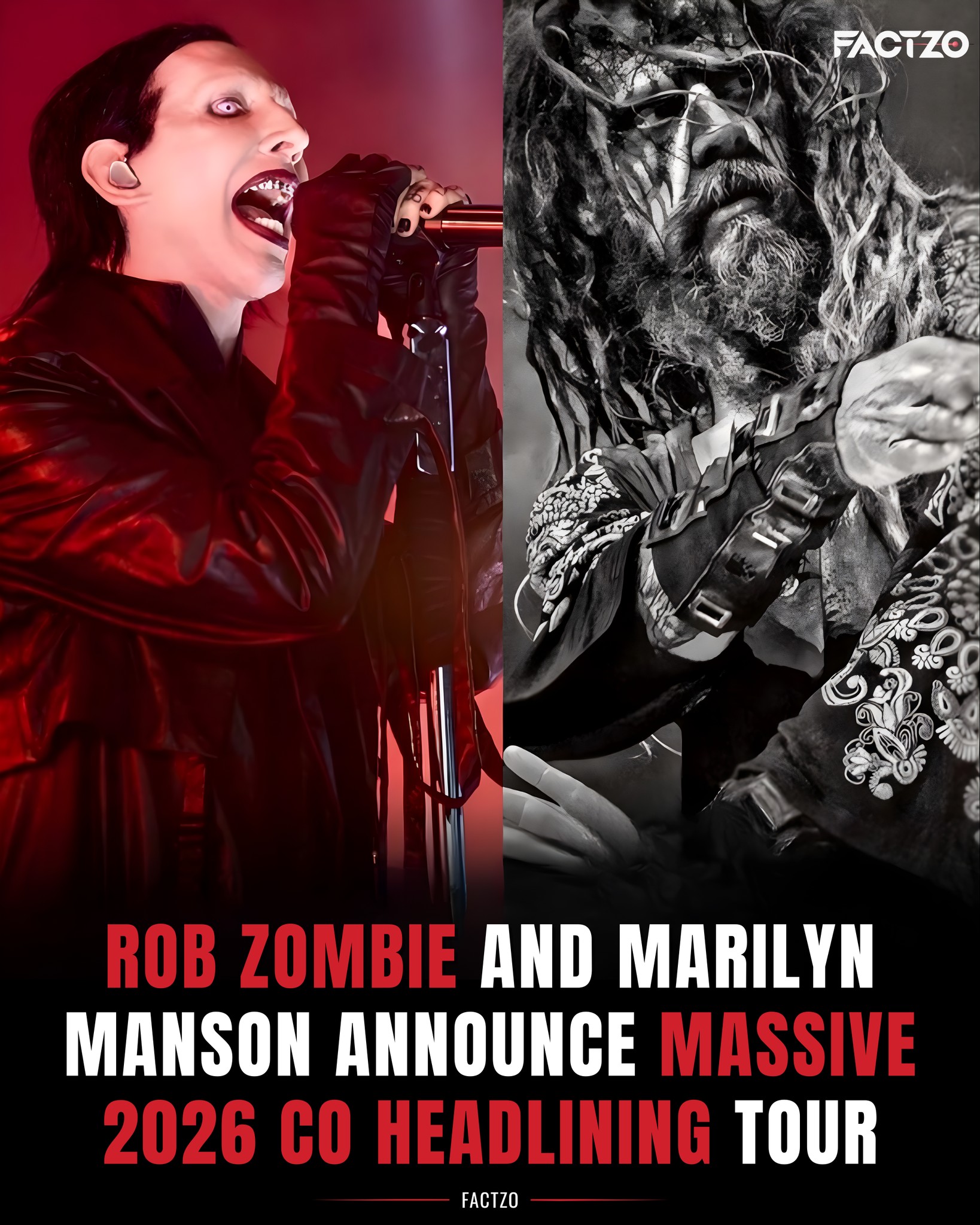 Rob Zombie & Marilyn Manson North American tour begins August 20th