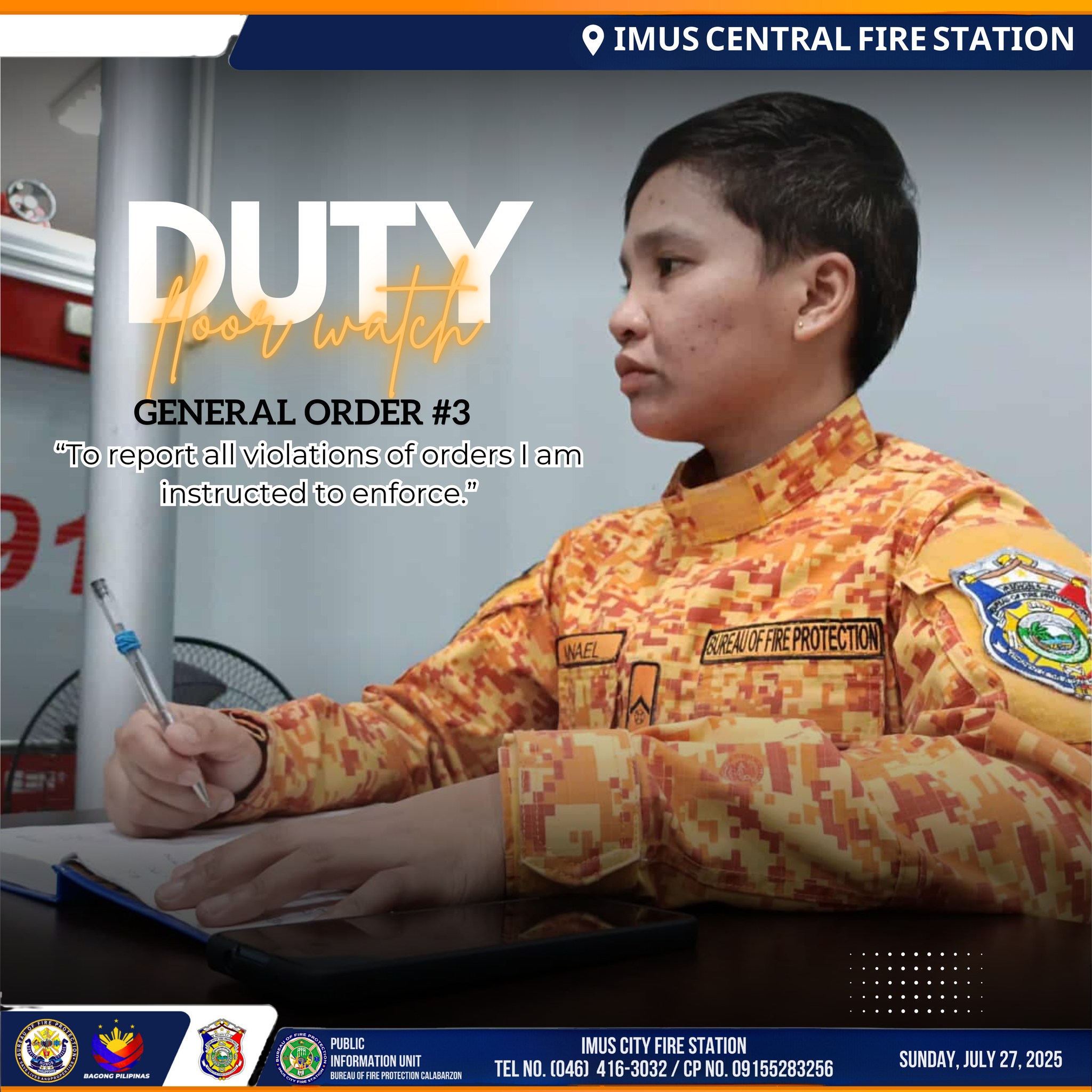 Bfp Imus - 27 July 2025 Under the leadership of 𝐅𝐂𝐒𝐔𝐏𝐓 𝐑𝐎𝐘 𝐑𝐎𝐃𝐄𝐑𝐈𝐂𝐊 𝐏 ...