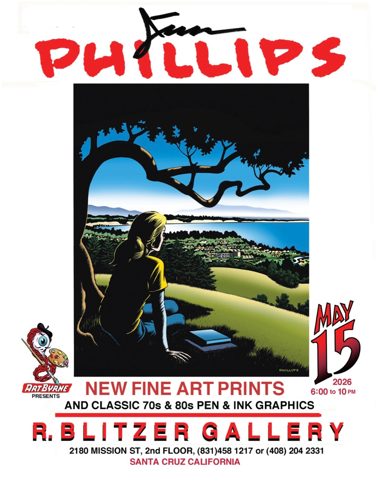 Jim Phillips' solo art show in Santa Cruz