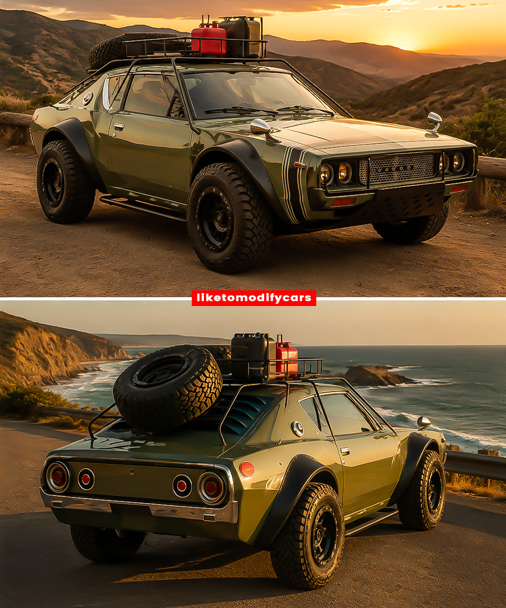 ◇ The base car is a 1970s Datsun 240K, also known as the Nissan