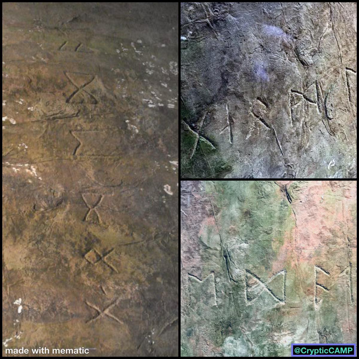 Cryptic - The Heavener Runestone is a large sandstone slab inscribed ...