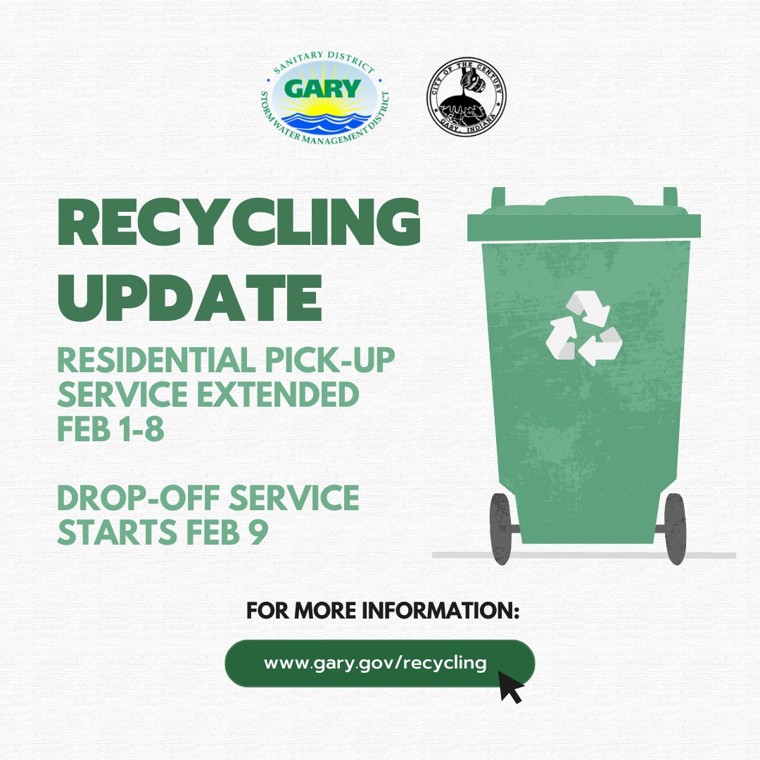 ** Update on Drop-off Recycling... - City of Gary Government | Facebook
