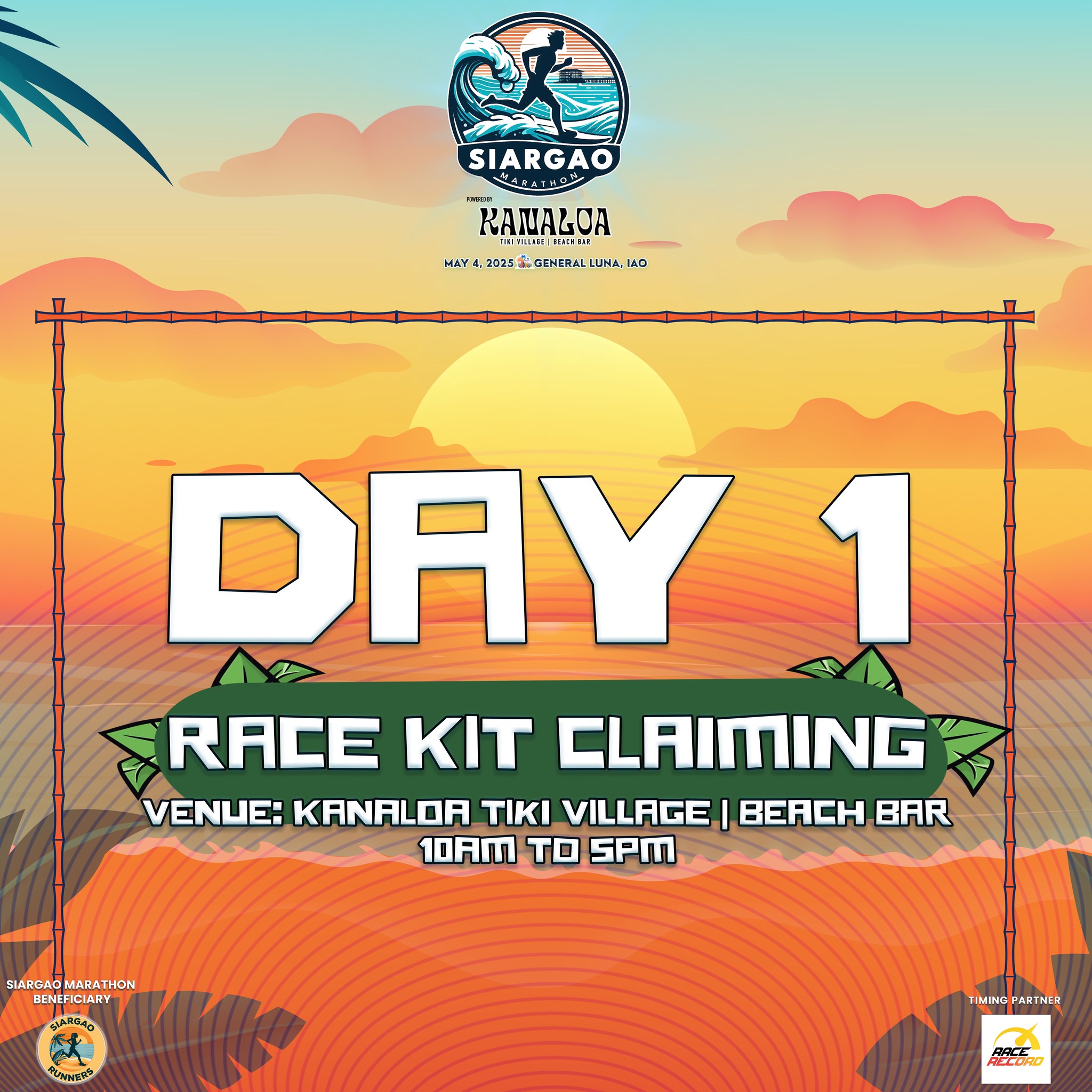 Siargao - Day 1 of Race Kit Claiming is ON! 🏃‍♀️🎽 📍 Kanaloa Tiki ...