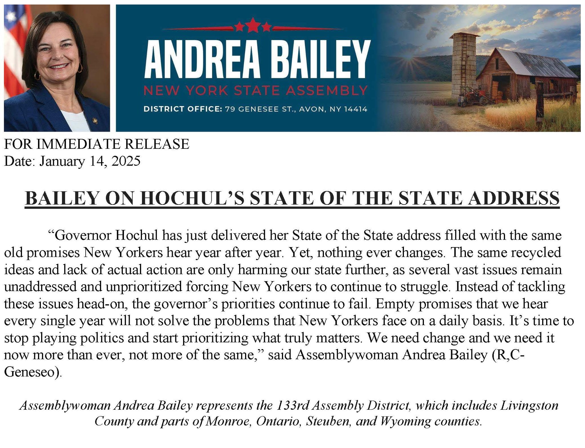 Attending my first State of... - Assemblywoman Andrea Bailey | Facebook