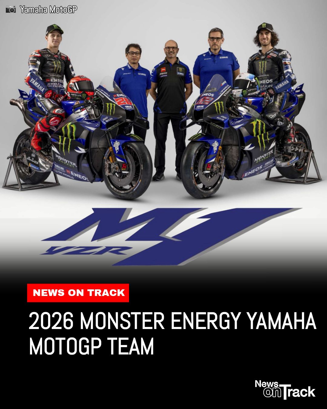 Meet the 2026 Monster Energy Yamaha YZR‑M1 💎 #MotoGP