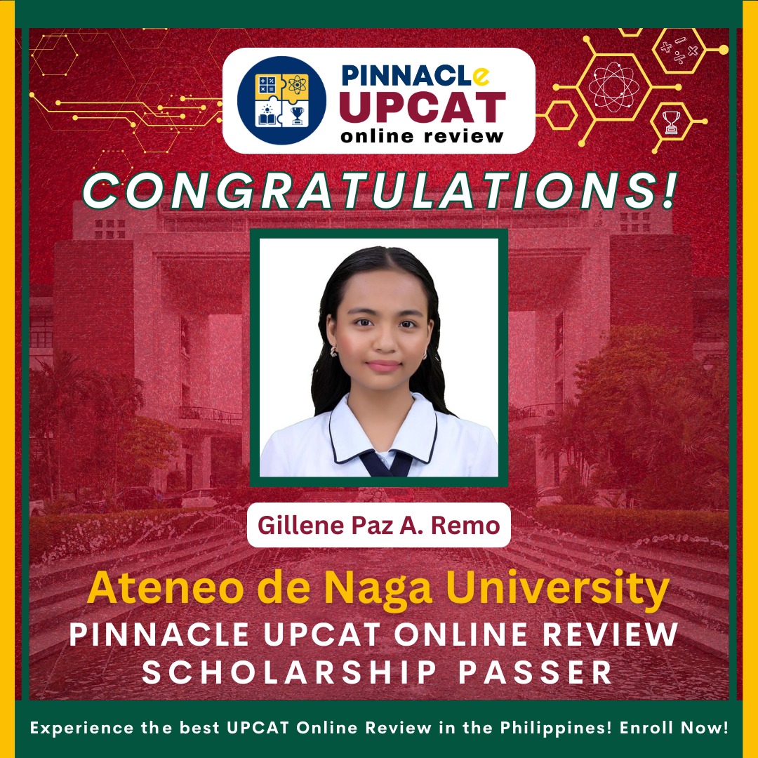 𝐂𝐨𝐧𝐠𝐫𝐚𝐭𝐮𝐥𝐚𝐭𝐢𝐨𝐧𝐬, 𝐆𝐢𝐥𝐥𝐞𝐧𝐞... - Pinnacle UPCAT Online Review | Facebook