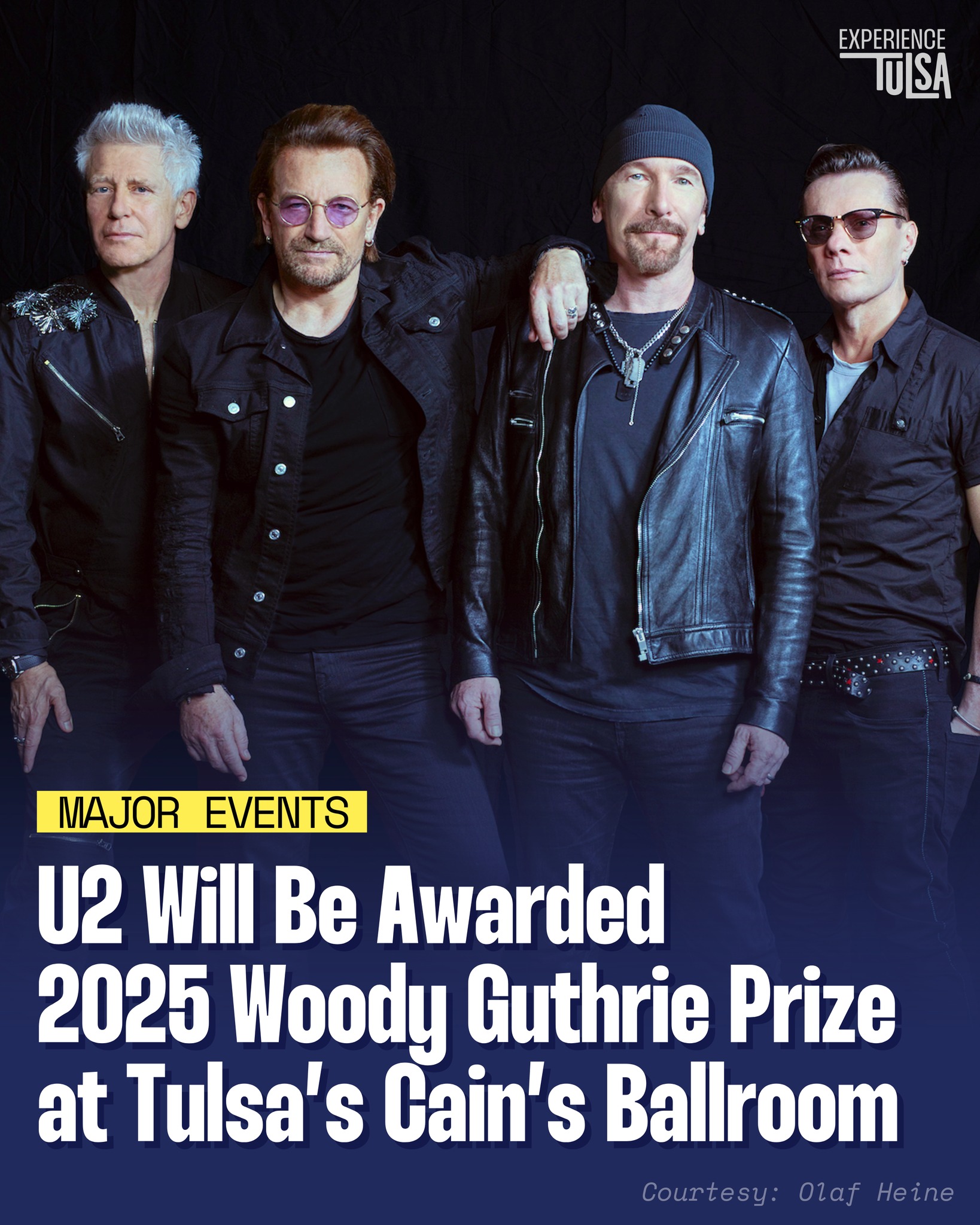 U2 was awarded Woody Guthrie Prize at 2025 Woody Guthrie Prize