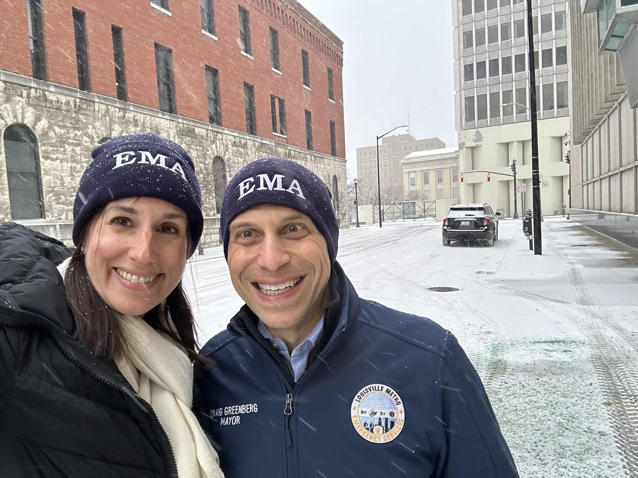 Mayor - Perfect weather for Rach and me to wear our Louisville Metro ...