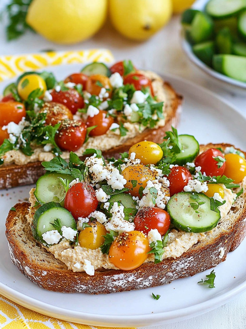 Grid - Golden Whole-Grain Toast with Creamy Hummus, Fresh Veggies, and ...