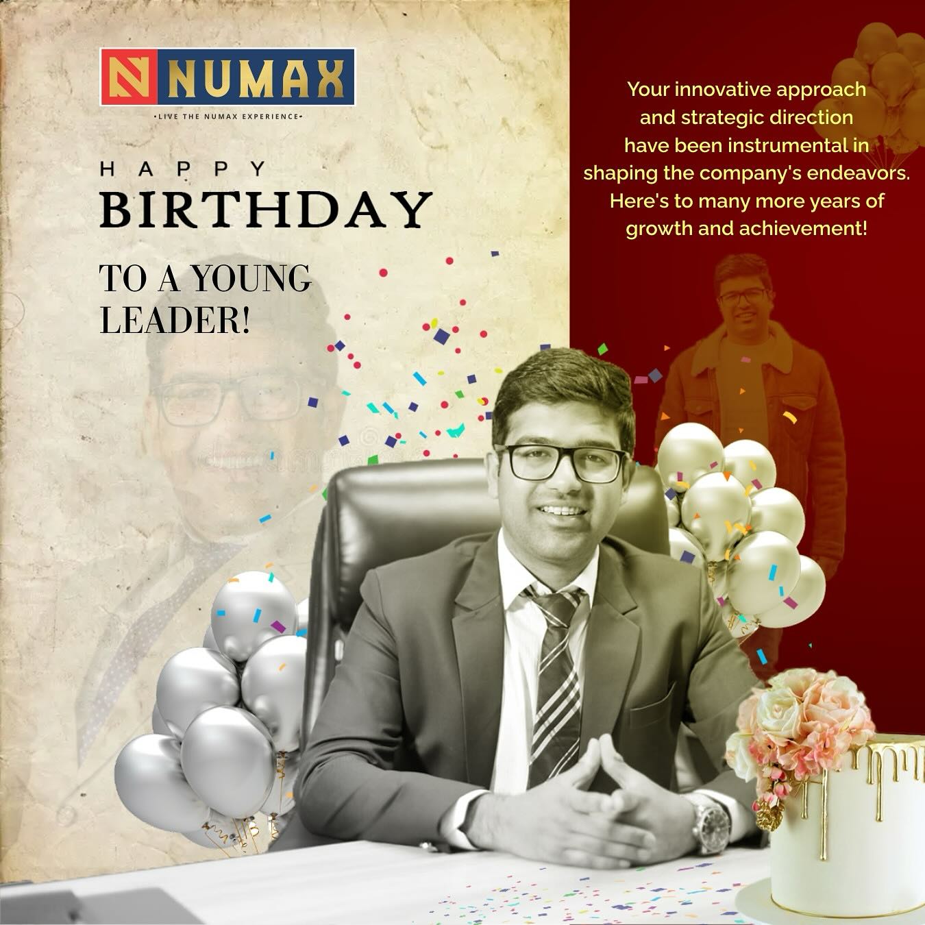Numax - Happy Birthday to an inspiring leader , Mr. Chaitanya Goel Sir ...