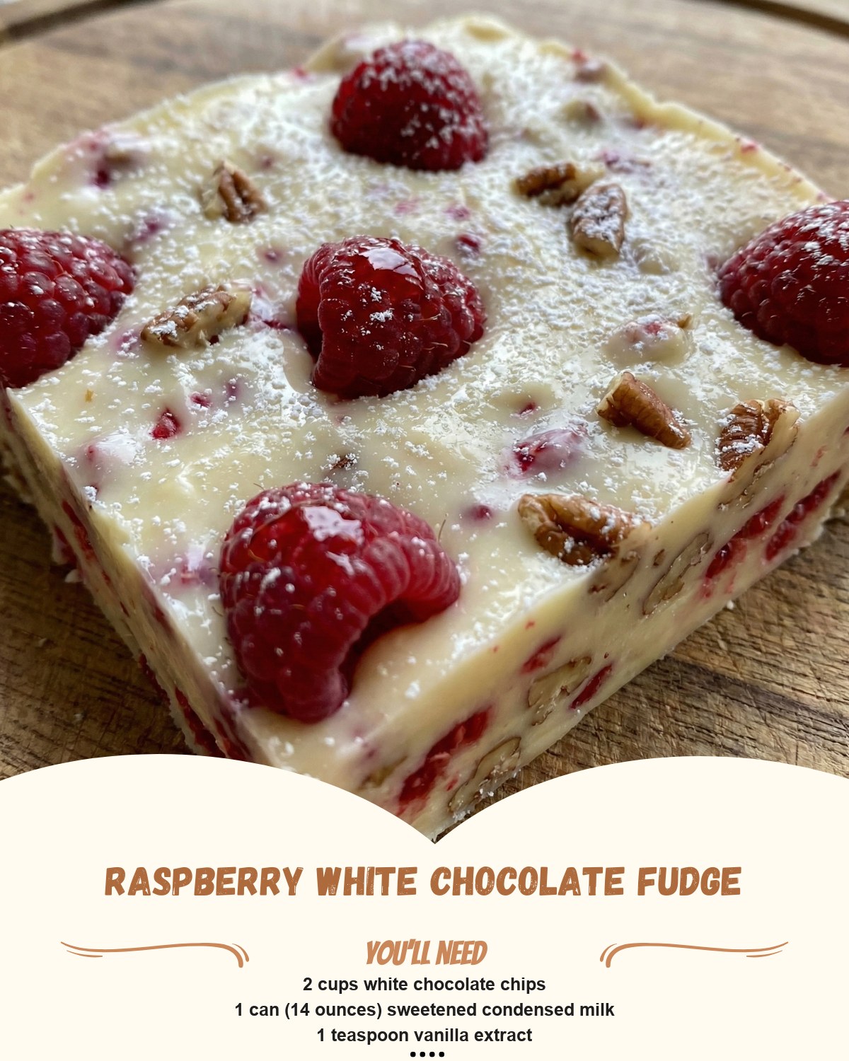 Scarlet - Raspberry White Chocolate Fudge Ingredients: - 2 cups white ...