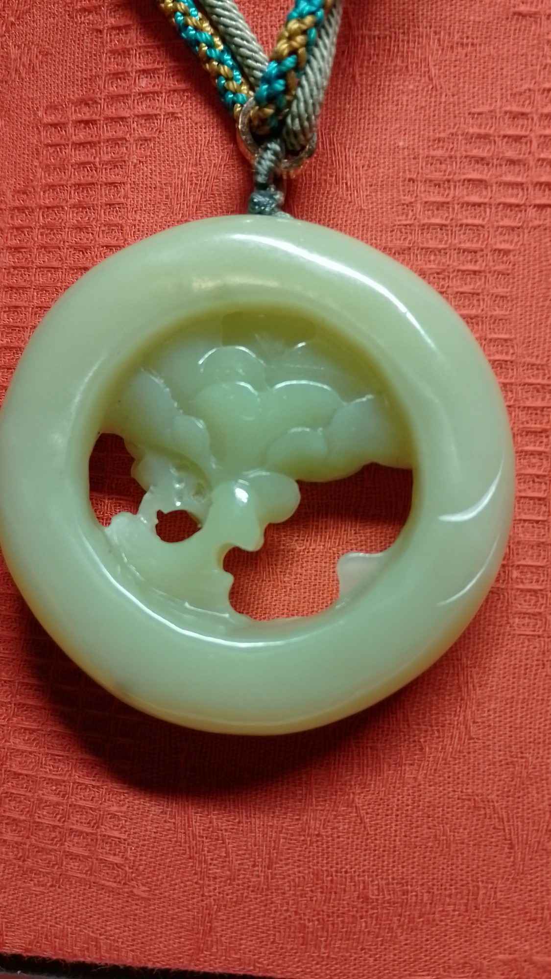 Premium grade hetian yellow jade necklace pendant in the shape of