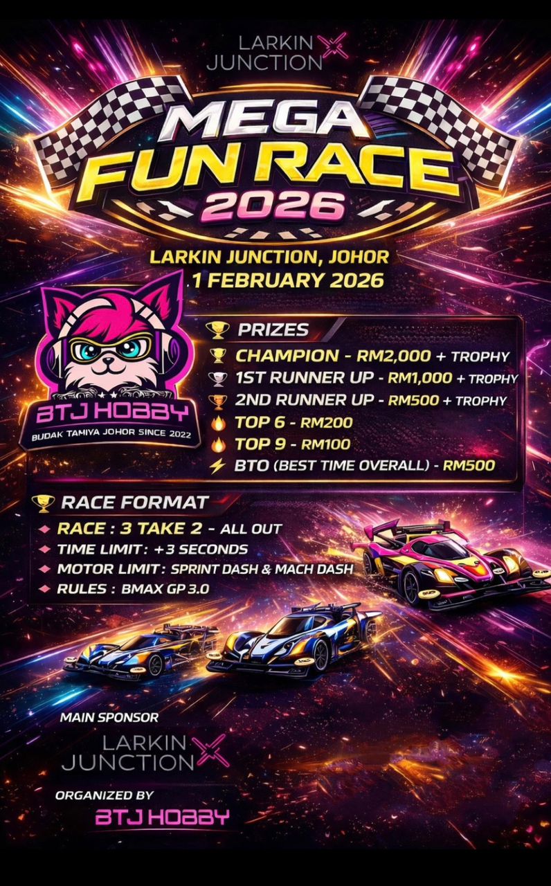 Larkin - 🏎️ MEGA FUN RACE 2026 📍 Larkin Junction, Johor, LEVEL 4 🗓 1 ...