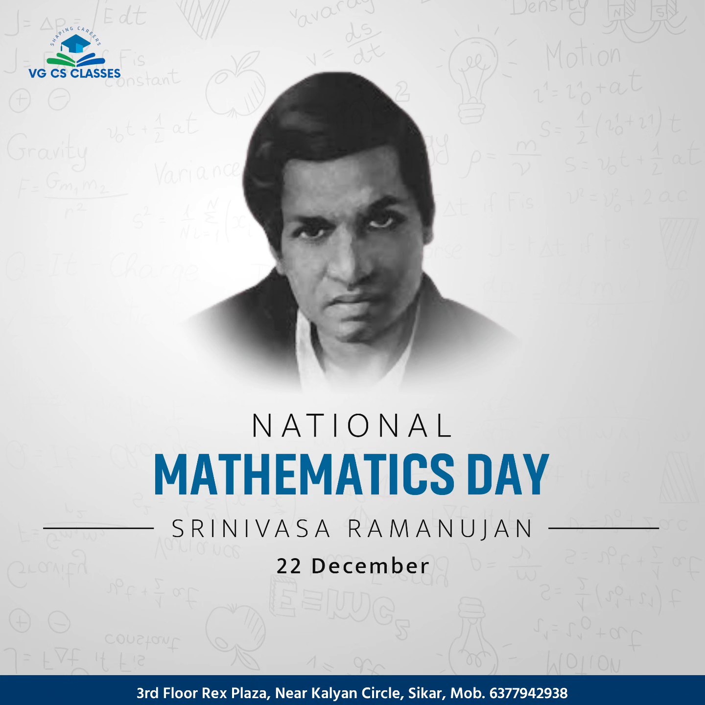 VG - 🧮 National Mathematics Day | Celebrating the Legacy of Srinivasa ...