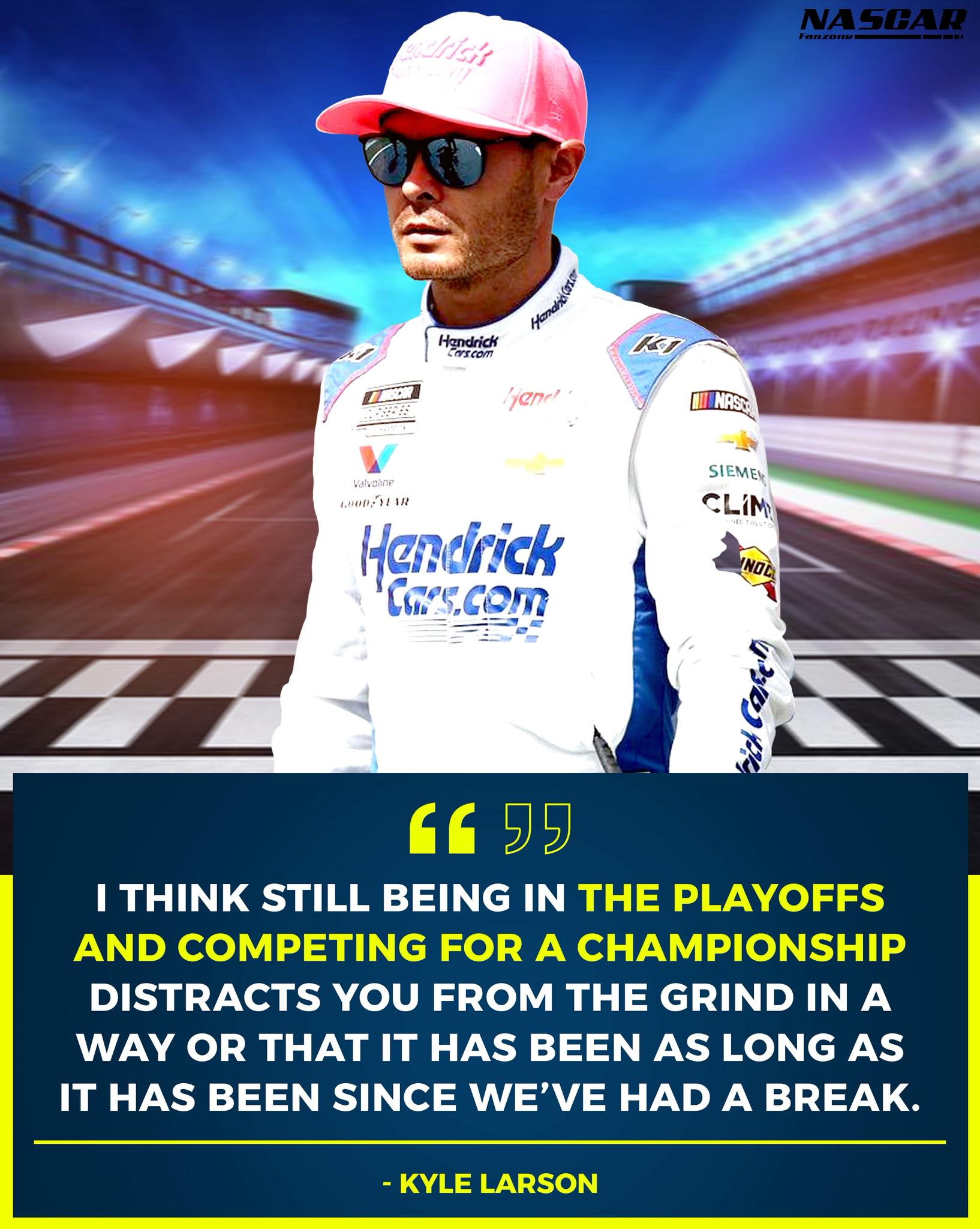Racing - Kyle Larson confesses that the playoff and championship format ...