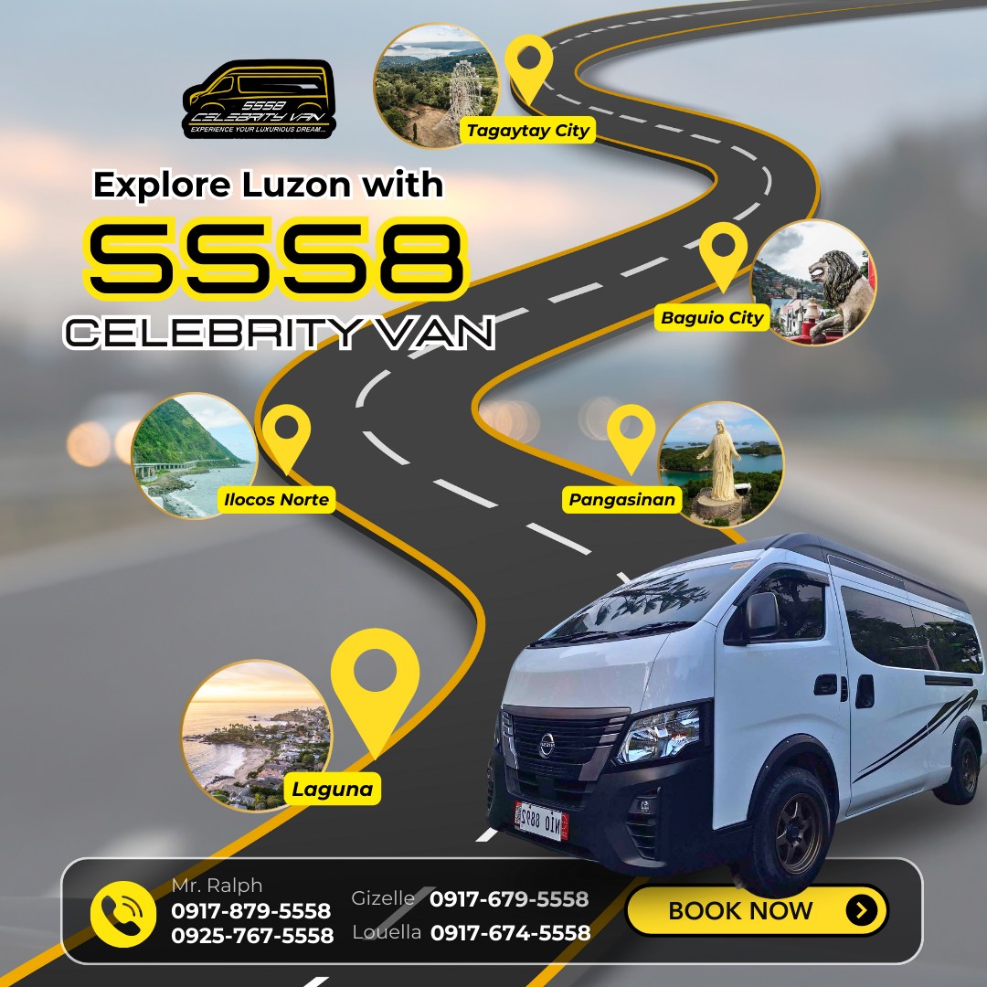 Ready to explore the beauty of Luzon... - 5558 Celebrity Van