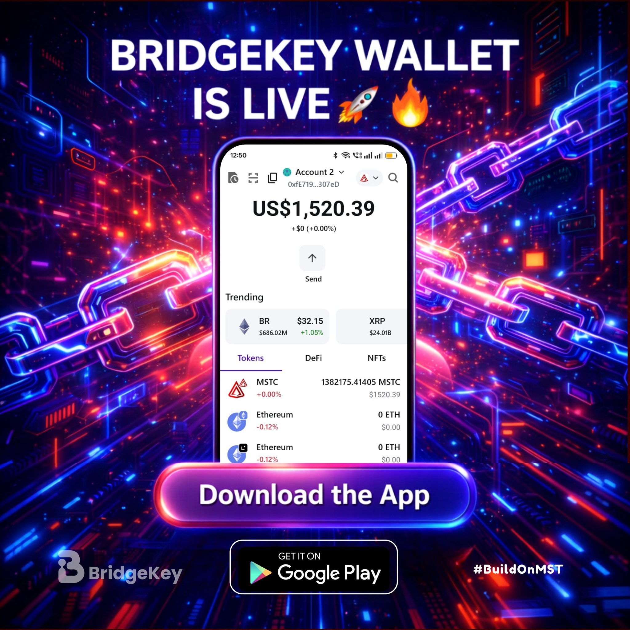 MasterStroke - 🚀🎄 BRIDGEKEY WALLET IS NOW LIVE! 🔑 The wait is over. A ...