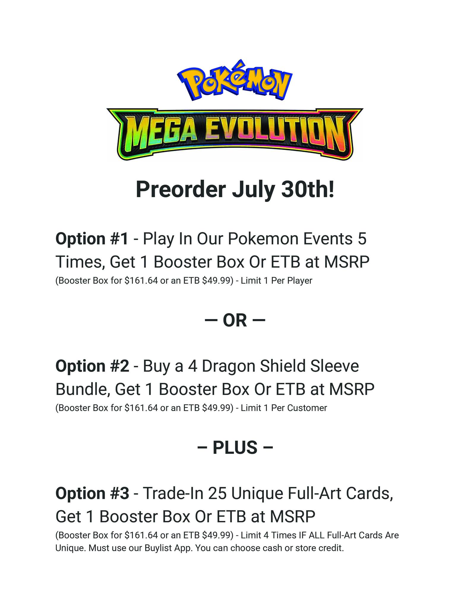 mega evolutions booster box retail price Pokemon - Evolution ME01 - Enhanced Display Choose your Pokemon partners and prepare for the biggest battles youve ever seen in the Pokemon TCG Pokmon Trading Card Game: Mega