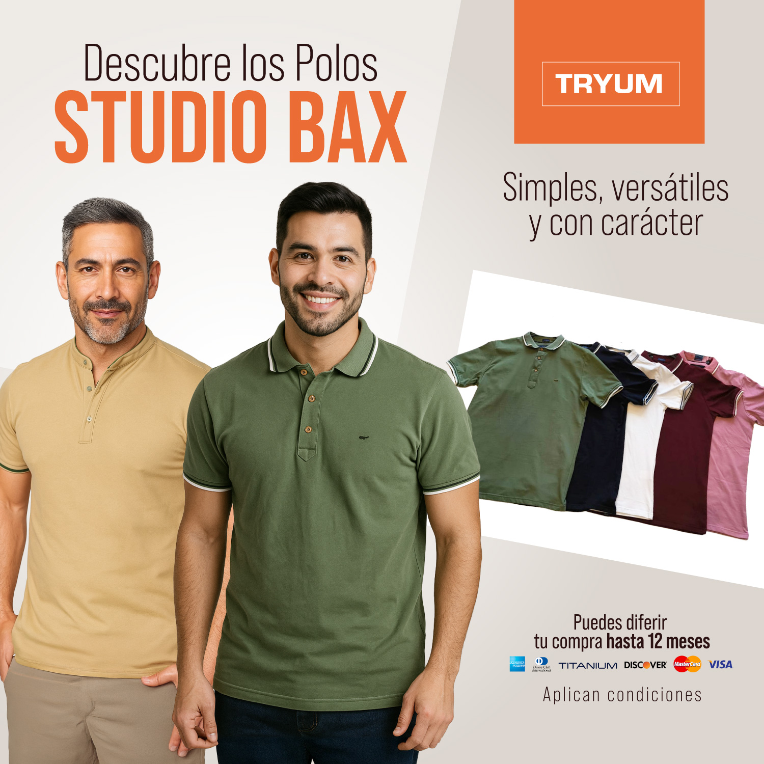 TRYUM - Polos Studio Bax, creados para hombres con estilo propio 😎 ...