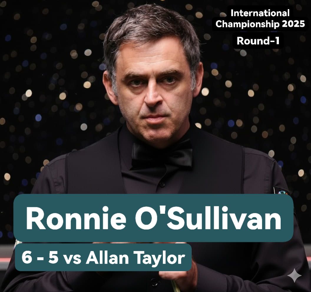 Snooker - 🎱 Snooker Result – International Championship 2025 - Round 1 ...