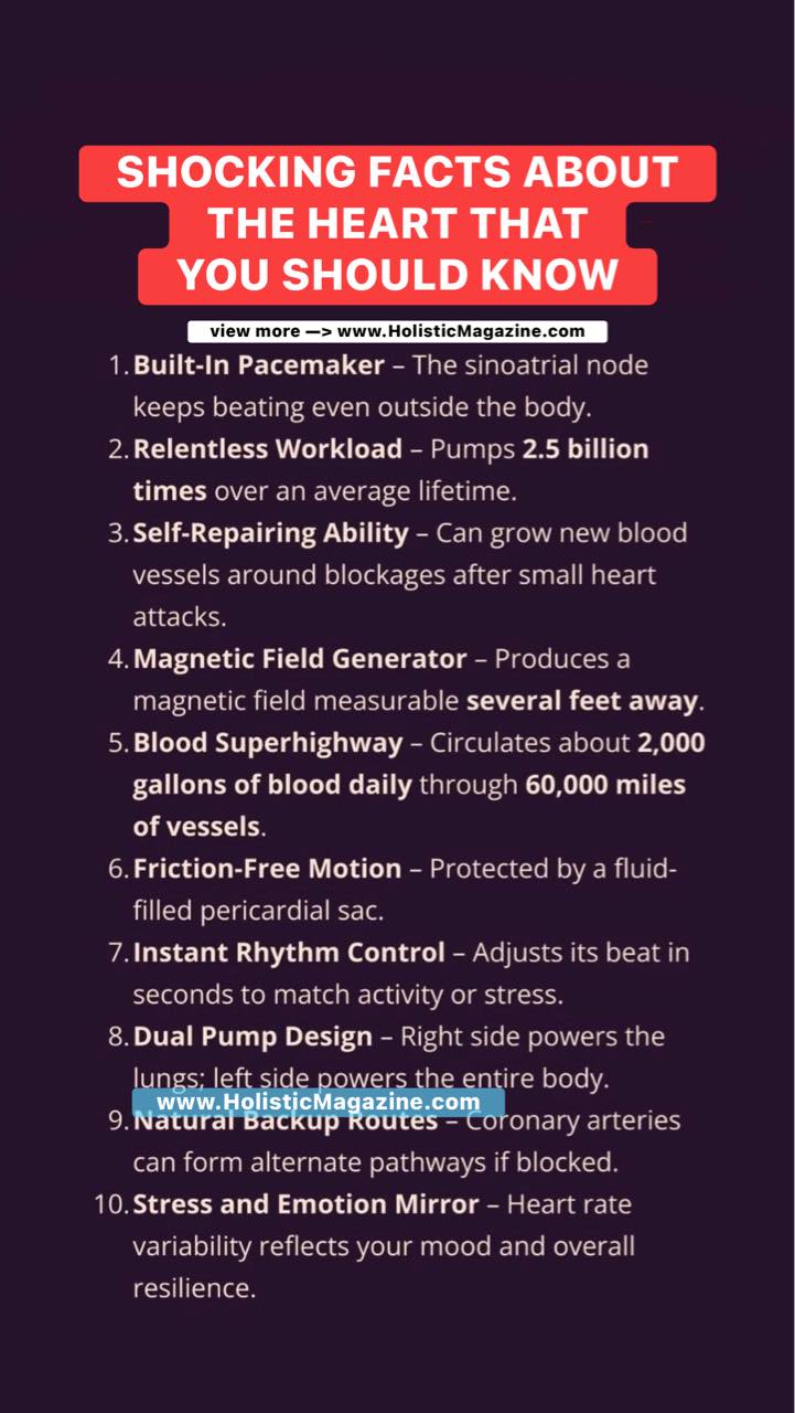 Holistic - Shocking Facts About The Heart That You Should Know # ...