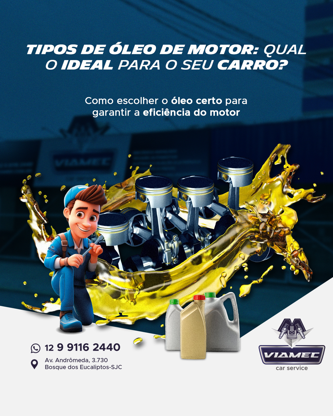 Viamec - 🚗 Tipos de óleo de motor: Qual o ideal para o seu carro? 🛢️ ...