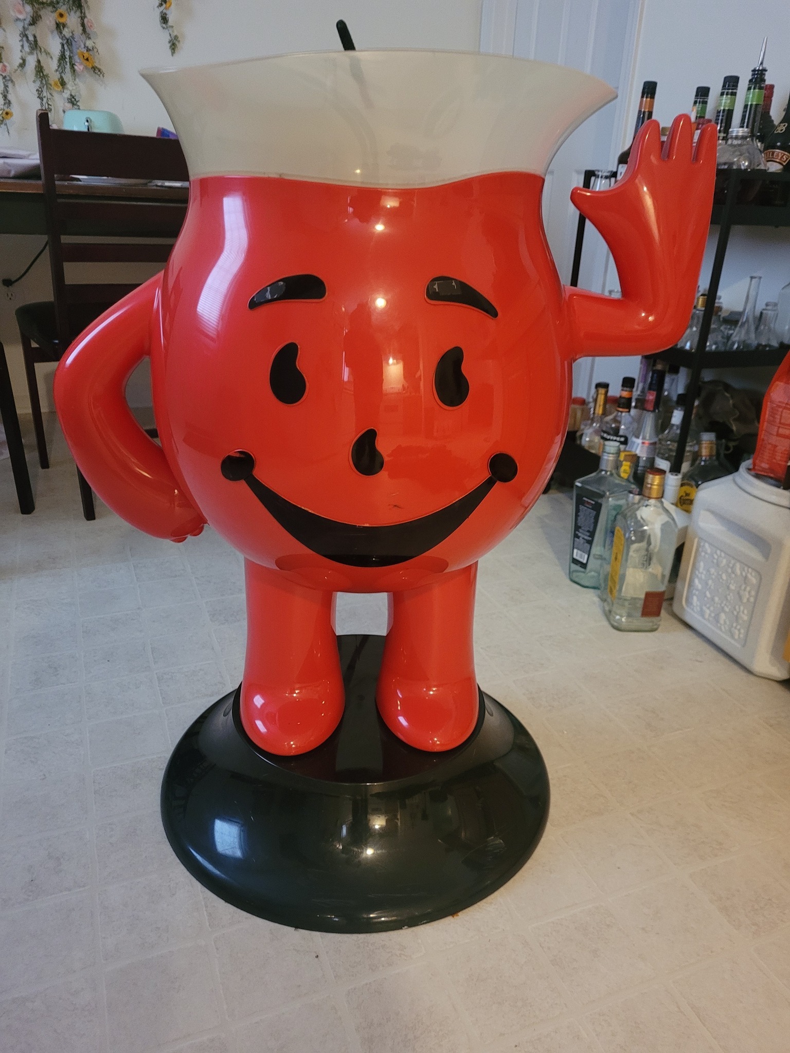 I found the most Amazing 3 foot tall Kool-aid man at an antique