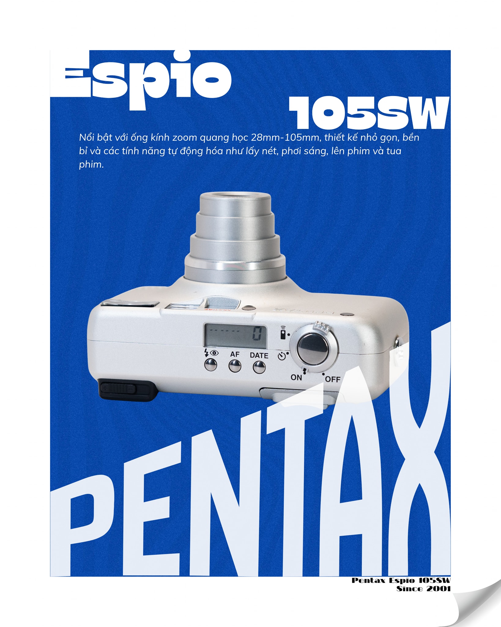 Pentax Espio 105SW máy ảnh phim compact 28-105mm giá 2.789.000 vnđ