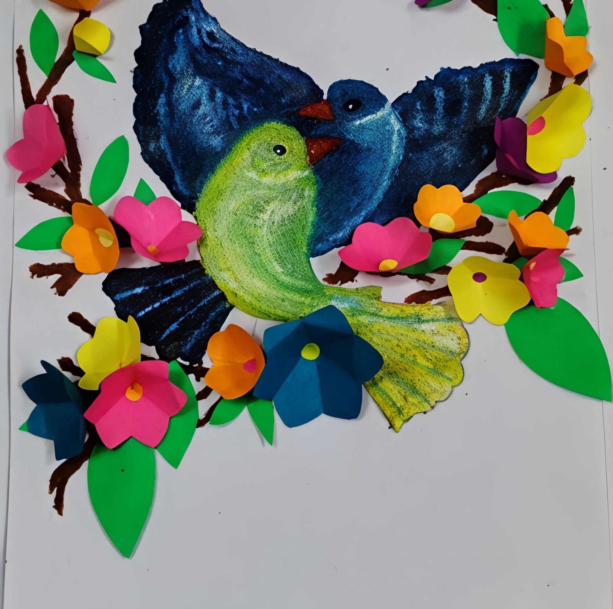 Love birds drawing ️#art #lovebirds #viralreels #fyp | Moni Dutta