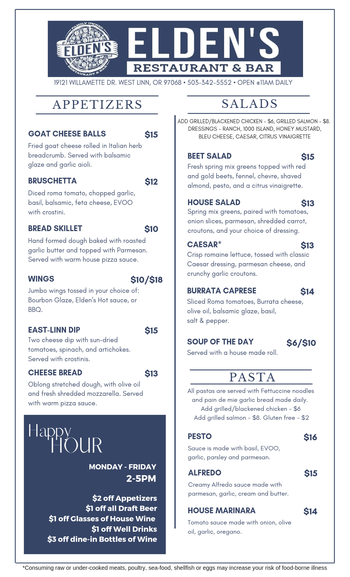 Elden's Restaurant West Linn - Menu, Events, and Location