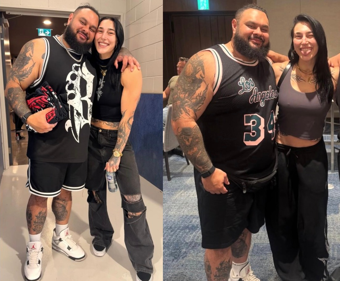 Shawn - Rhea Ripley and Bronson Reed, the two Australian besties 🥹 ...