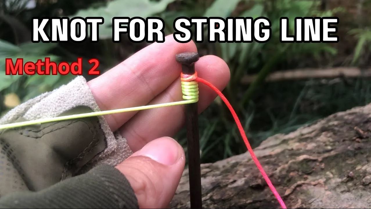Knot - - How to tie a knot for String Line - Method 2 - KNOT SHORT ...