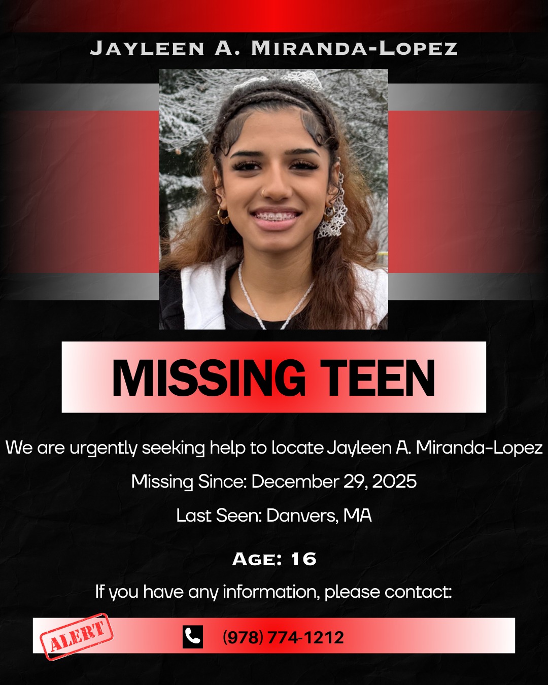 MissingInusa - 💔 Missing TEEN Alert, Jayleen A. Miranda-Lopez, Missing ...