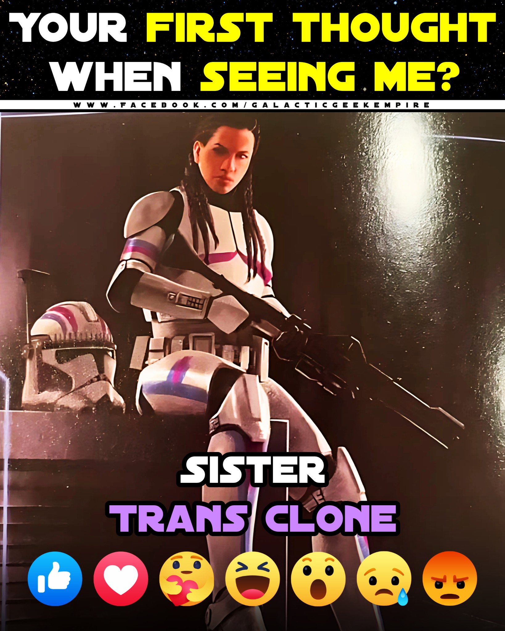 Meet the groundbreaking transgender Clone Trooper named Sister 