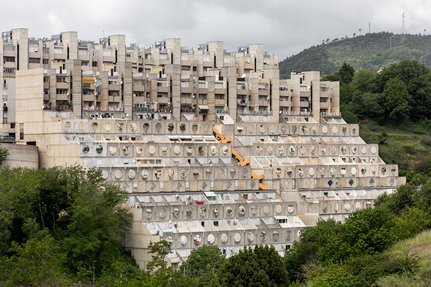 Architecture - The Pegli 3 housing complex, often called 