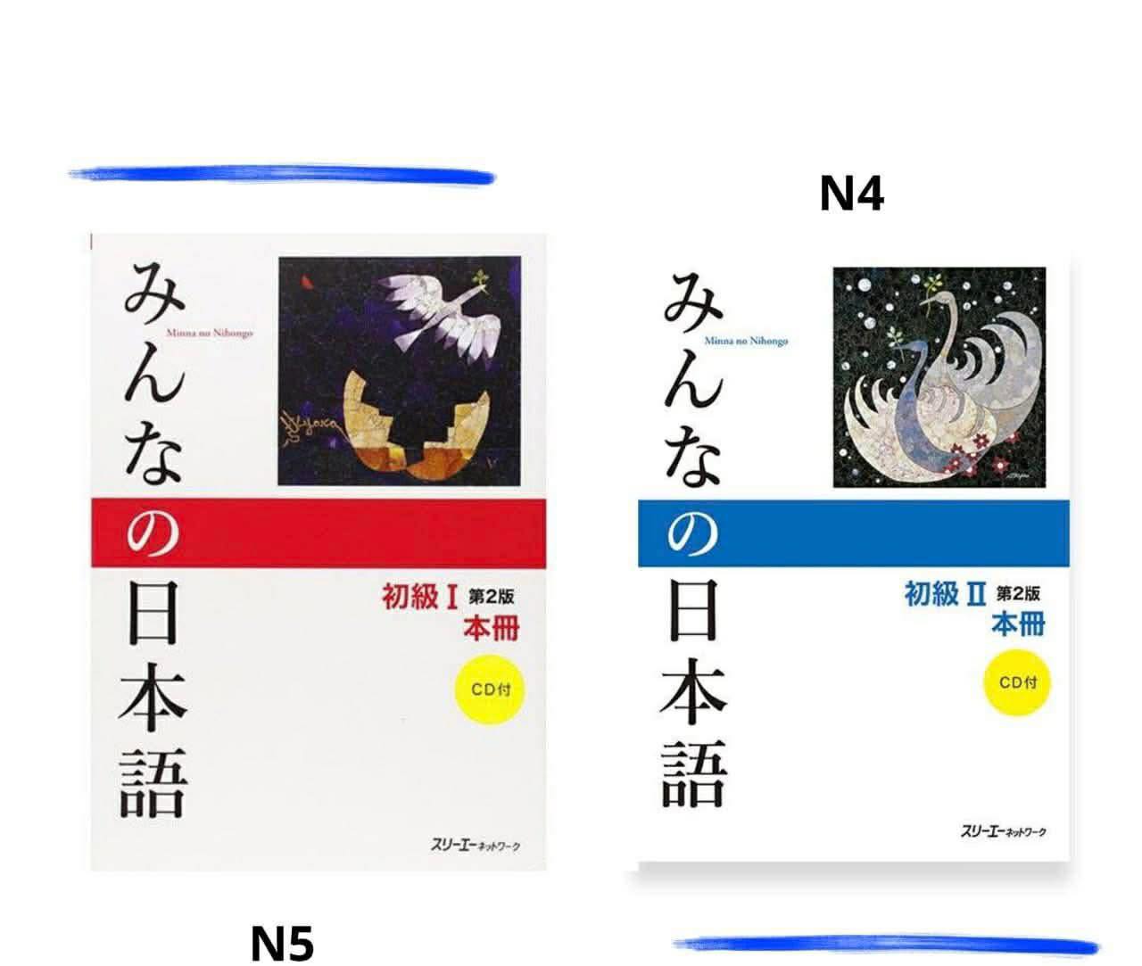 Essential books for JLPT N5-N4 exam preparation