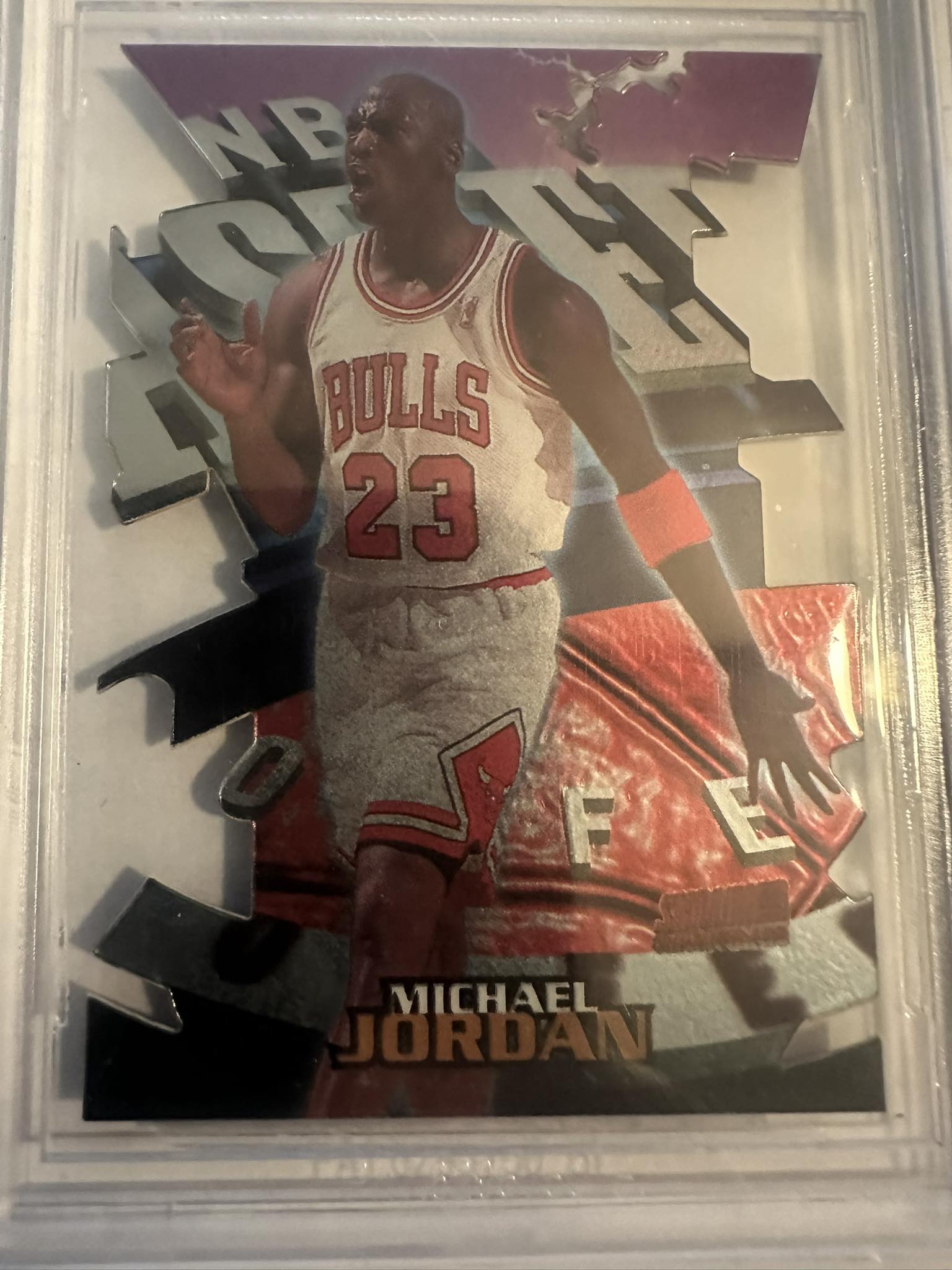 How to tell if a 1997 Stadium Club Michael Jordan die-cut T9B card 