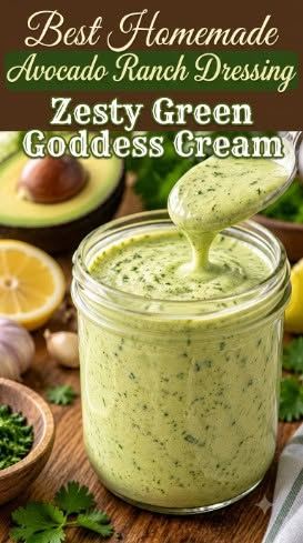 zesty green goddess dressing Fresh avocado, creamy yogurt, garlic, and herbs blended into the perfect healthy dip & dressing. 😍 Perfect for salads, wraps, veggies, and grilled chicken! 💚 Easy. Fresh. Homemade. 💬 Comment “RECIPE” and Luxury Dresses