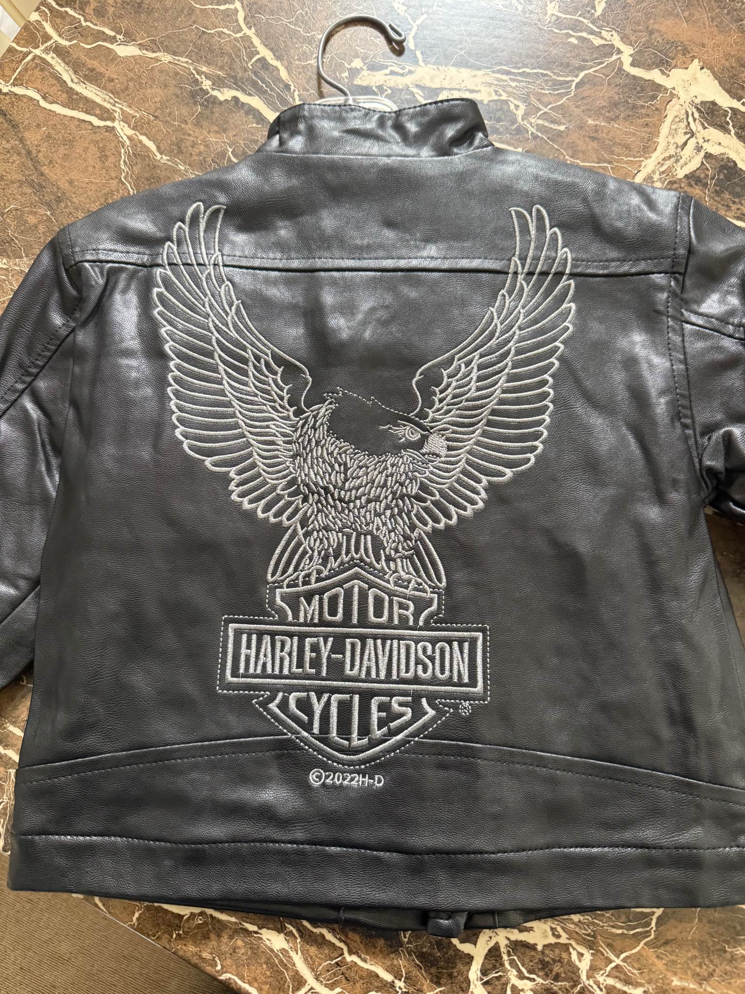 Harley-Davidson® Little Boys' Faux Leather Toddler Biker Jacket