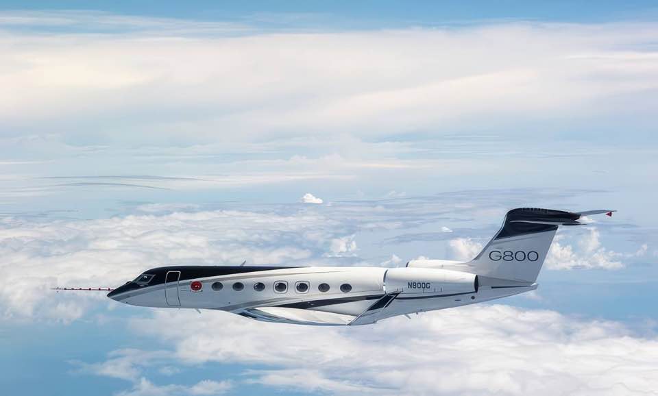Modèle Gulfstream G650ER échelle 1/68 – Allumez Les Lumières Vocales, Train Amovible – Cadeau De Luxe Pour Passionnés