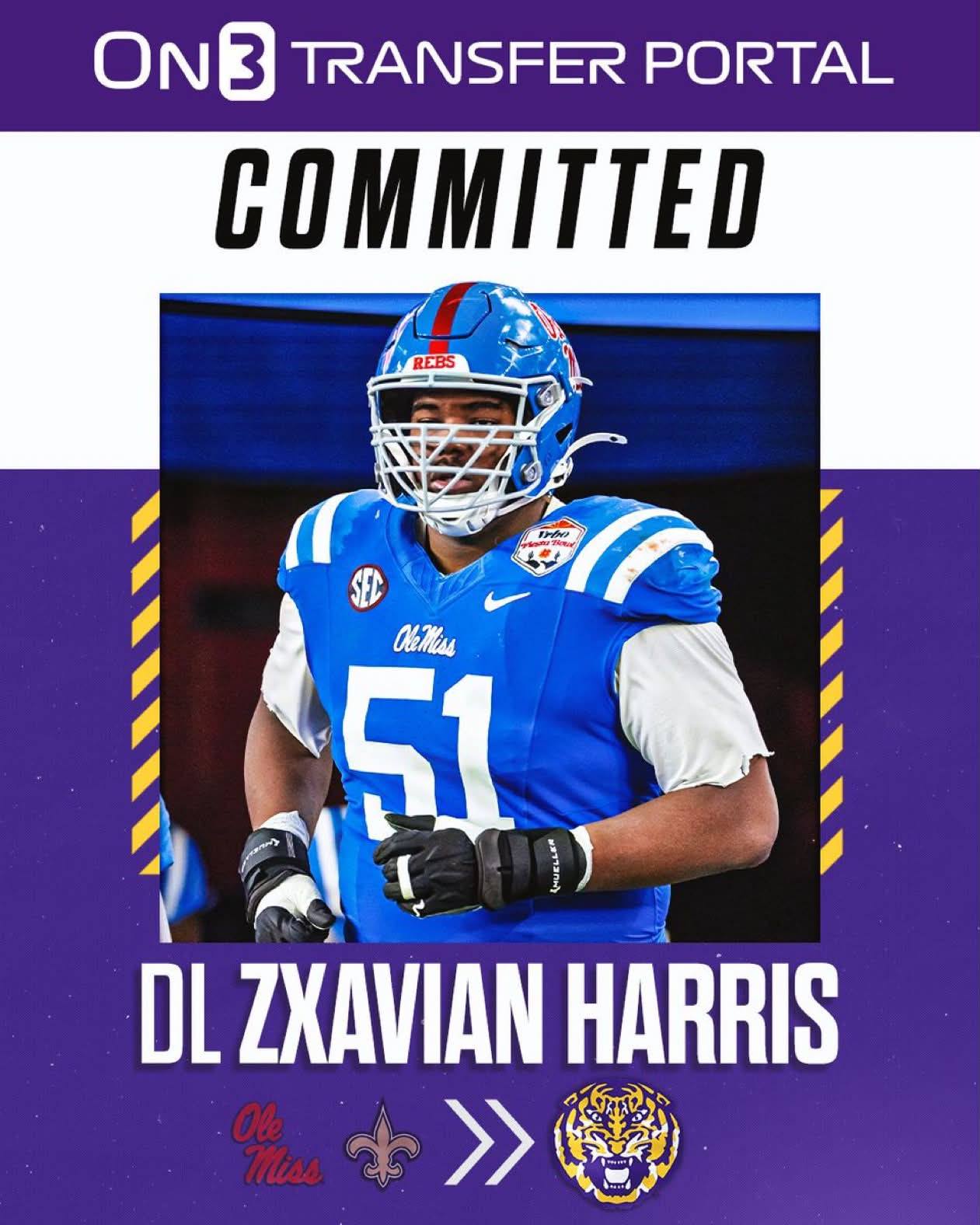 Former Ole Miss and Germantown HS football player Zxavian Harris