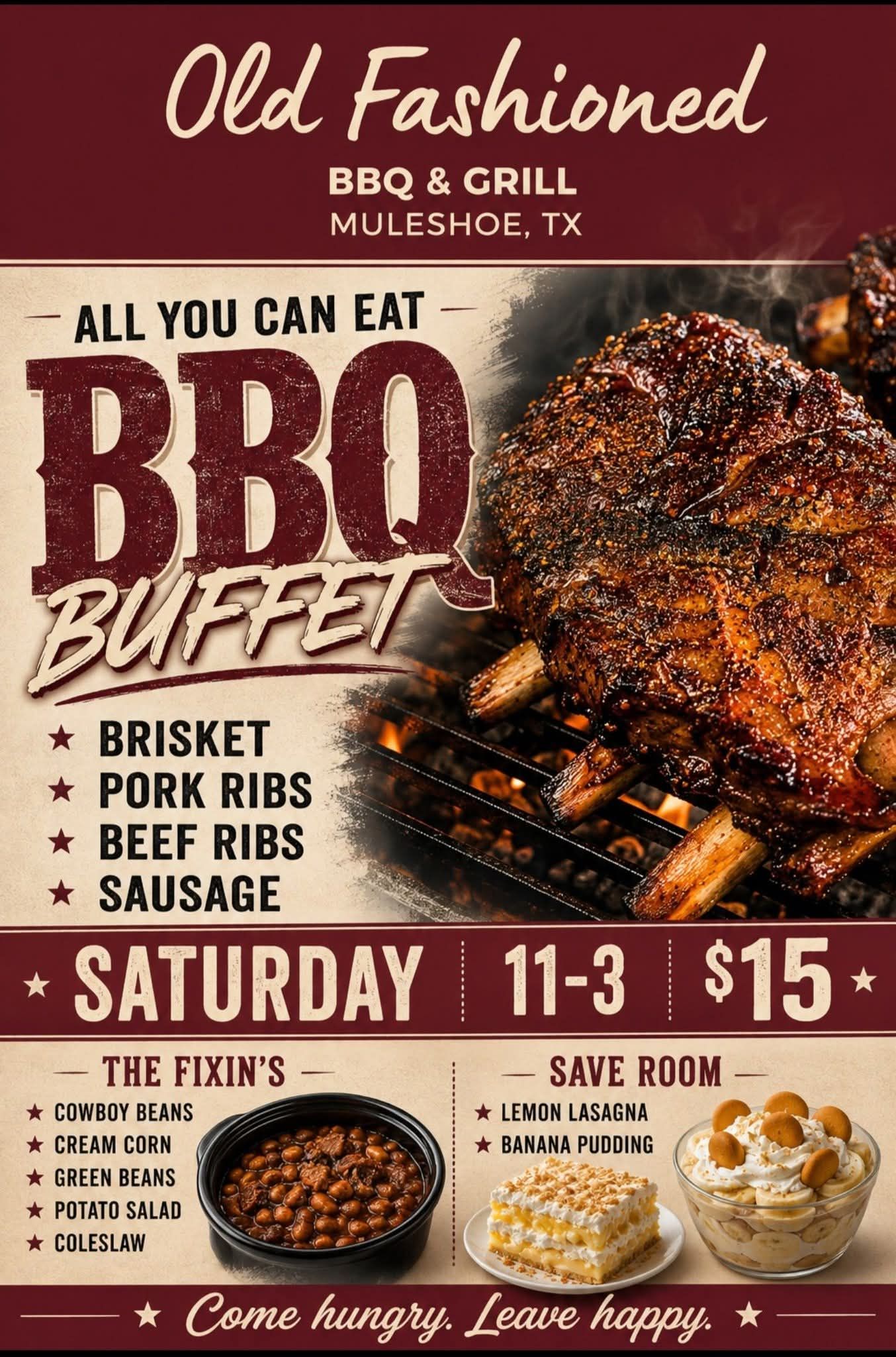 Old Fashioned BBQ & Grill | Muleshoe TX