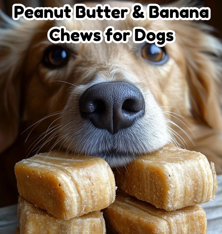 Homemade - Peanut Butter & Banana Chews for Dogs 🍌🥜🐾 These Peanut ... - Can Dogs Eat Banana Chews With Chamomile Powder And Oats