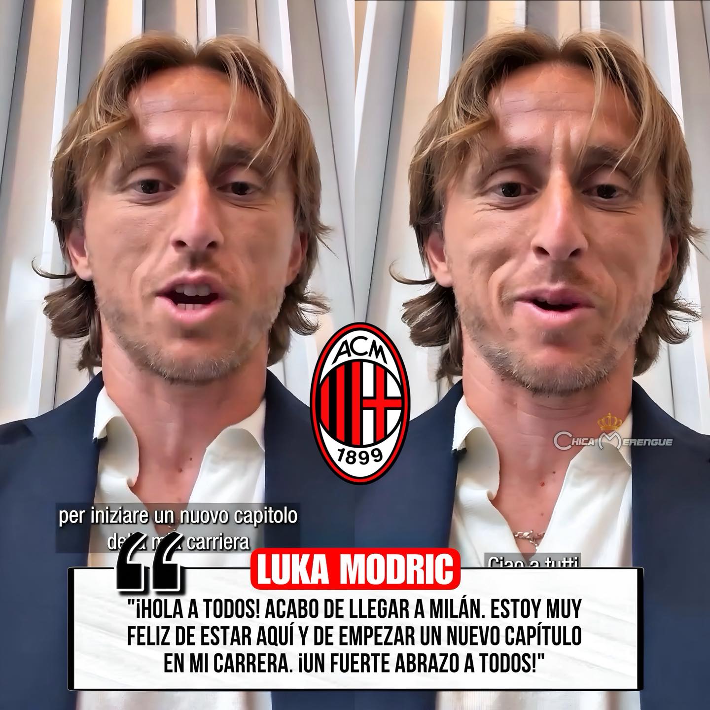 XTRA - 🚨 LUKA MODRIC, ya es JUGADOR del Milan. Toda la suerte del mundo ...